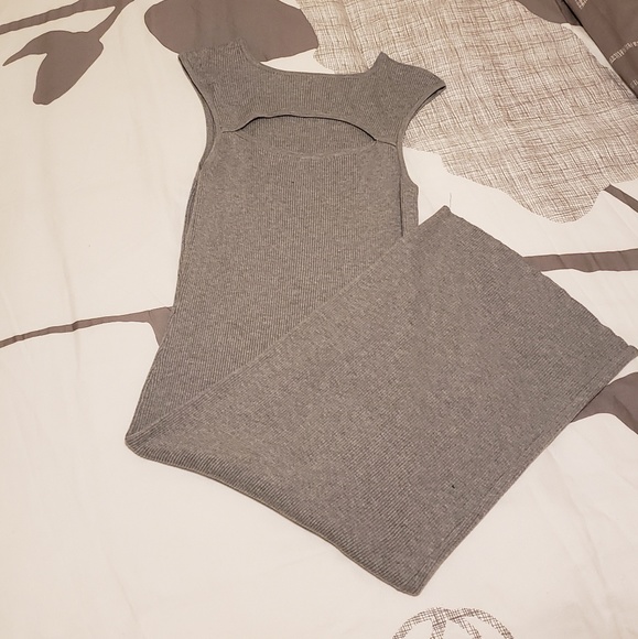 Rehab - Grey Knit Dress - Size Large - Picture 4 of 7
